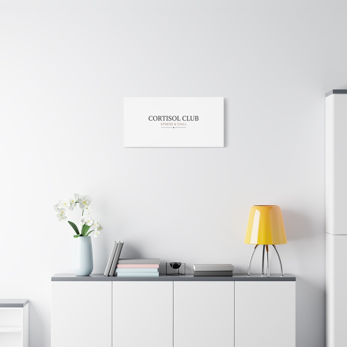 Cortisol Club Stress & Chill Canvas | stress meme, burnout humor