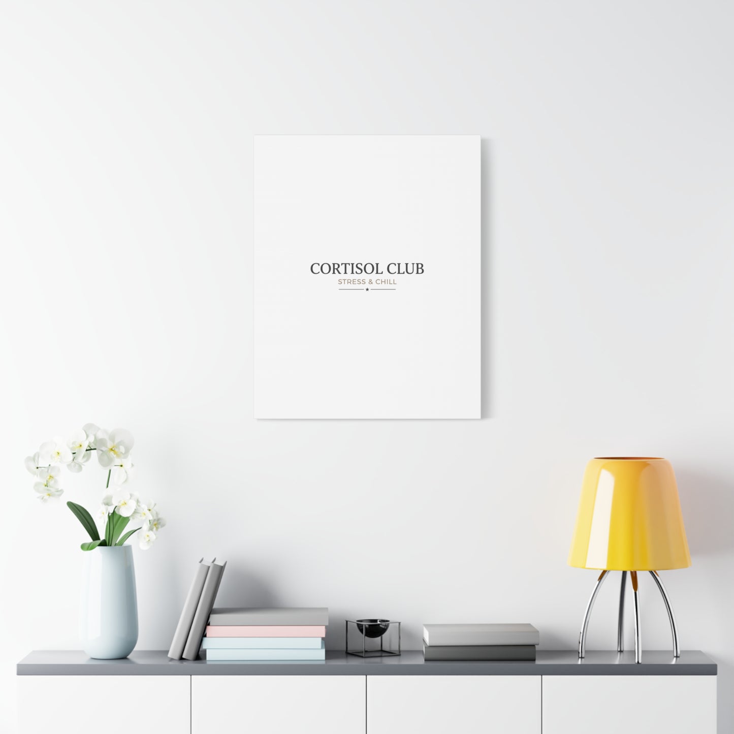 Cortisol Club Stress & Chill Canvas | stress meme, burnout humor