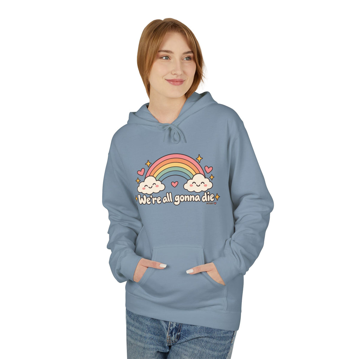 Rainbow Kawaii Hoodie — "It's a Good Day" Cute Cloud & Rainbow Sweatshirt