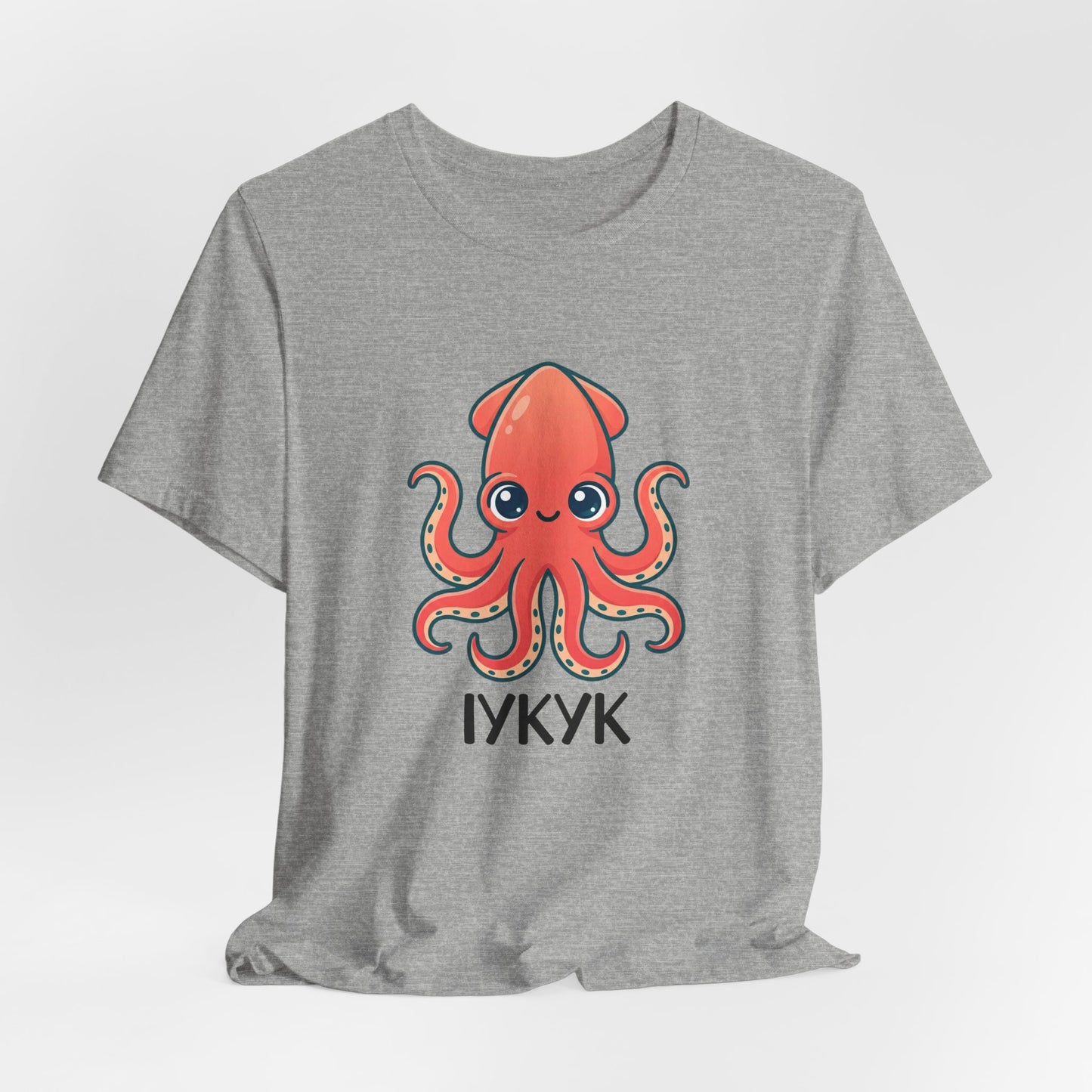 Cute Squid Illustration Tee | book lover shirt, cozy reader tee
