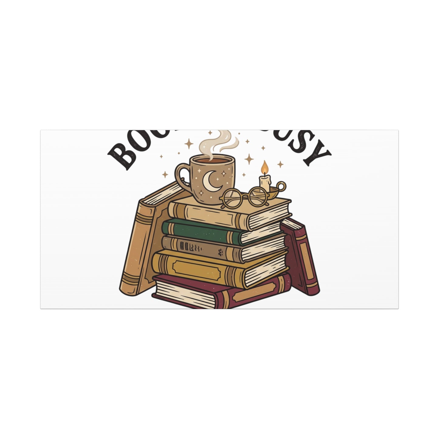 Booked, Busy and Introverting Canvas | Book Lover, Cozy Reader Decor