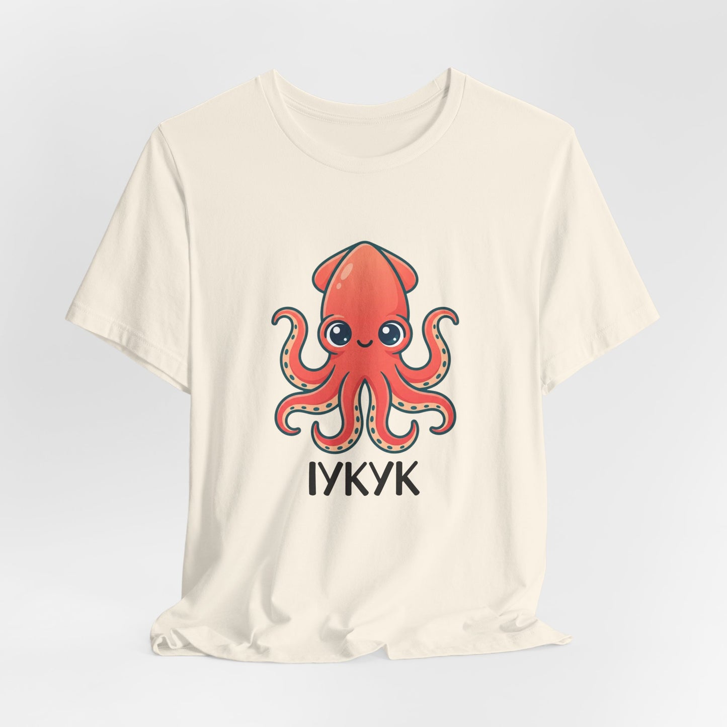 Cute Squid Illustration Tee | book lover shirt, cozy reader tee