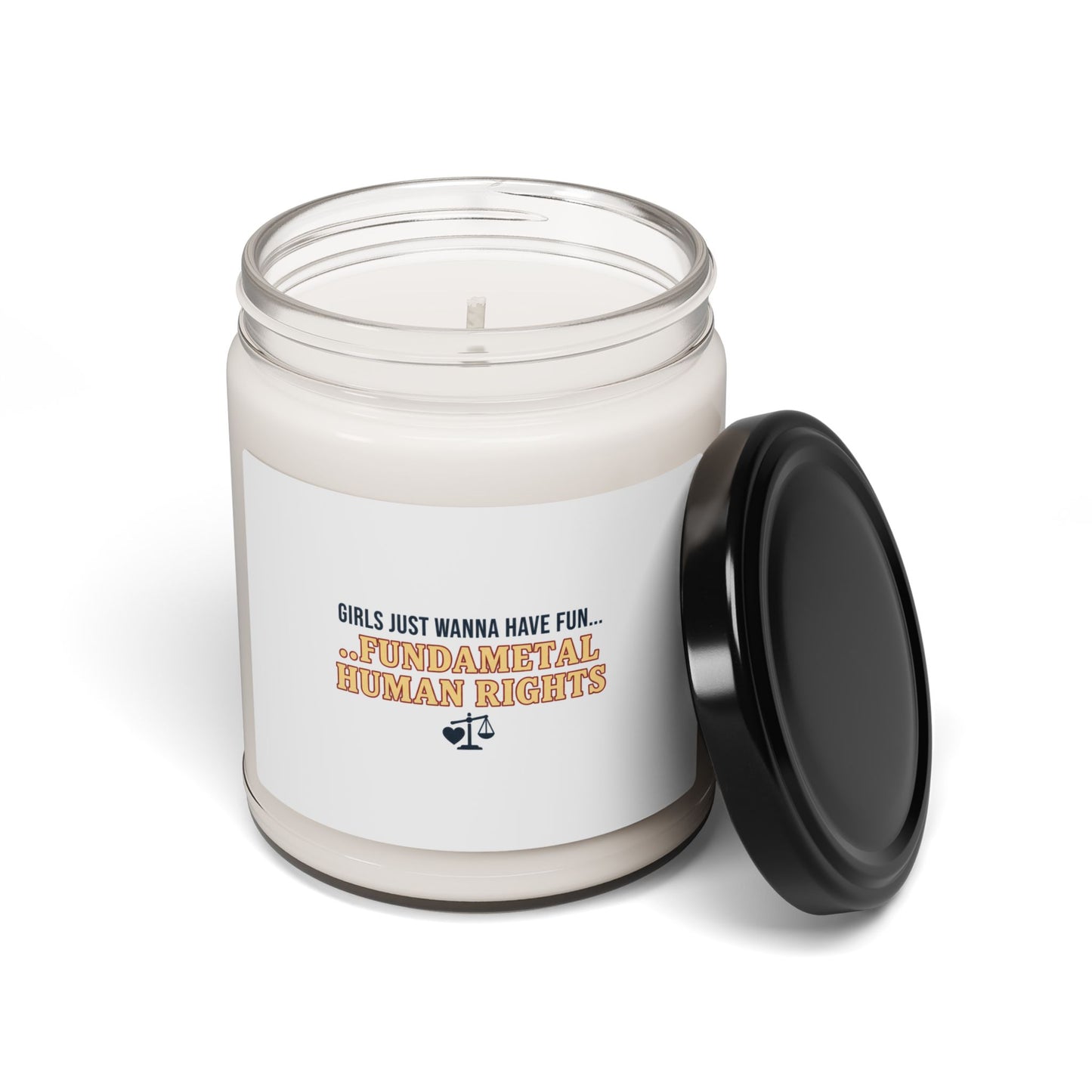 Fundamental Human Rights Soy Candle | International Women's Day, IWD Typography