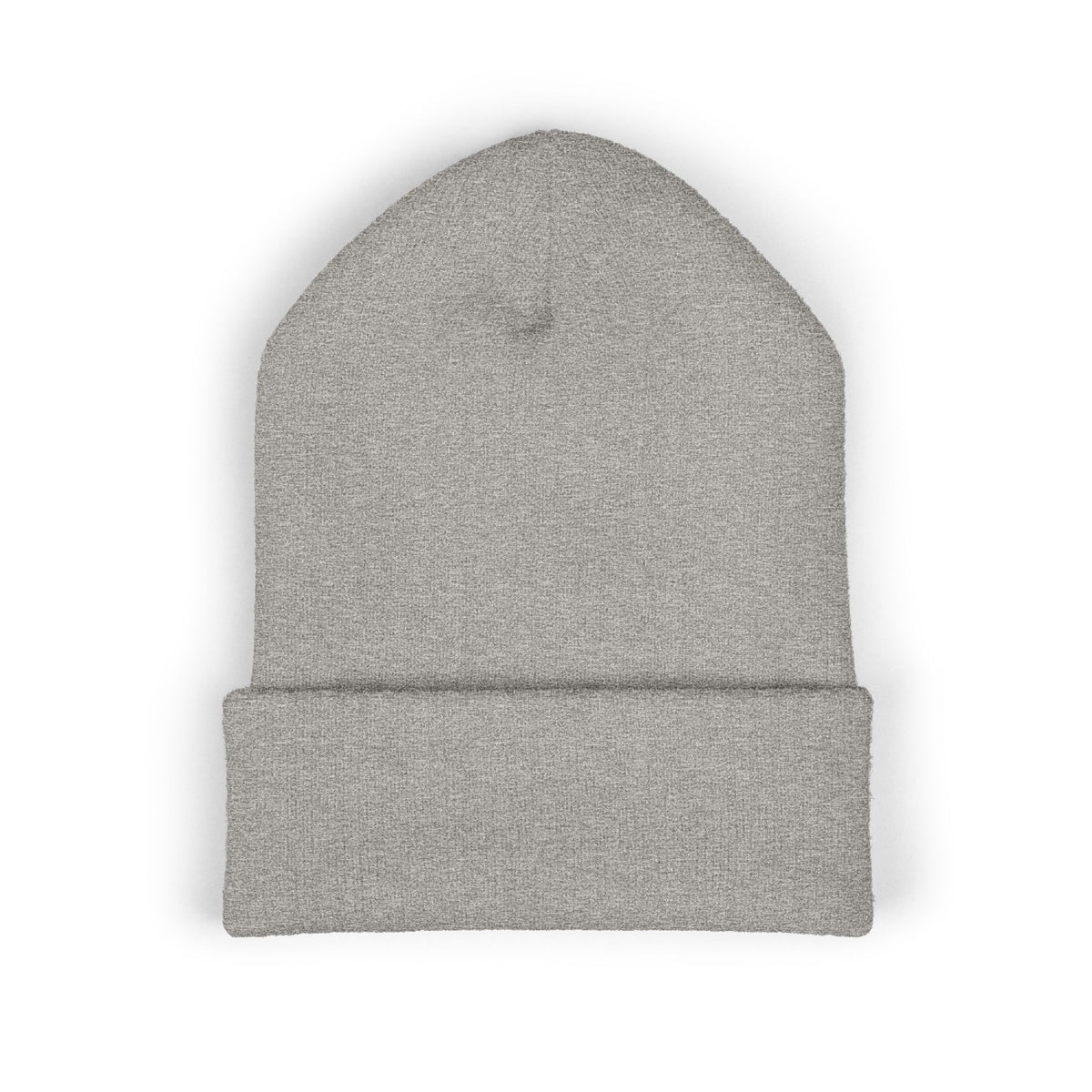 Embroidered Cuffed Beanie — “My Therapist Knows About You” Minimal Knit Hat