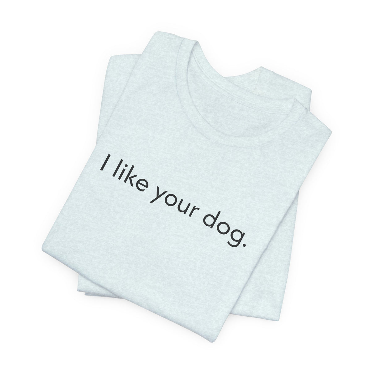 I Like Your Dog Tee — Minimalist Dog Lover T-Shirt