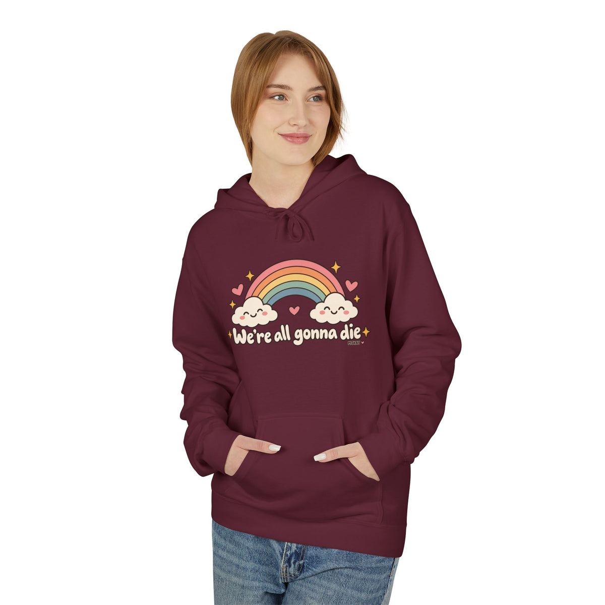 Rainbow Kawaii Hoodie — "It's a Good Day" Cute Cloud & Rainbow Sweatshirt