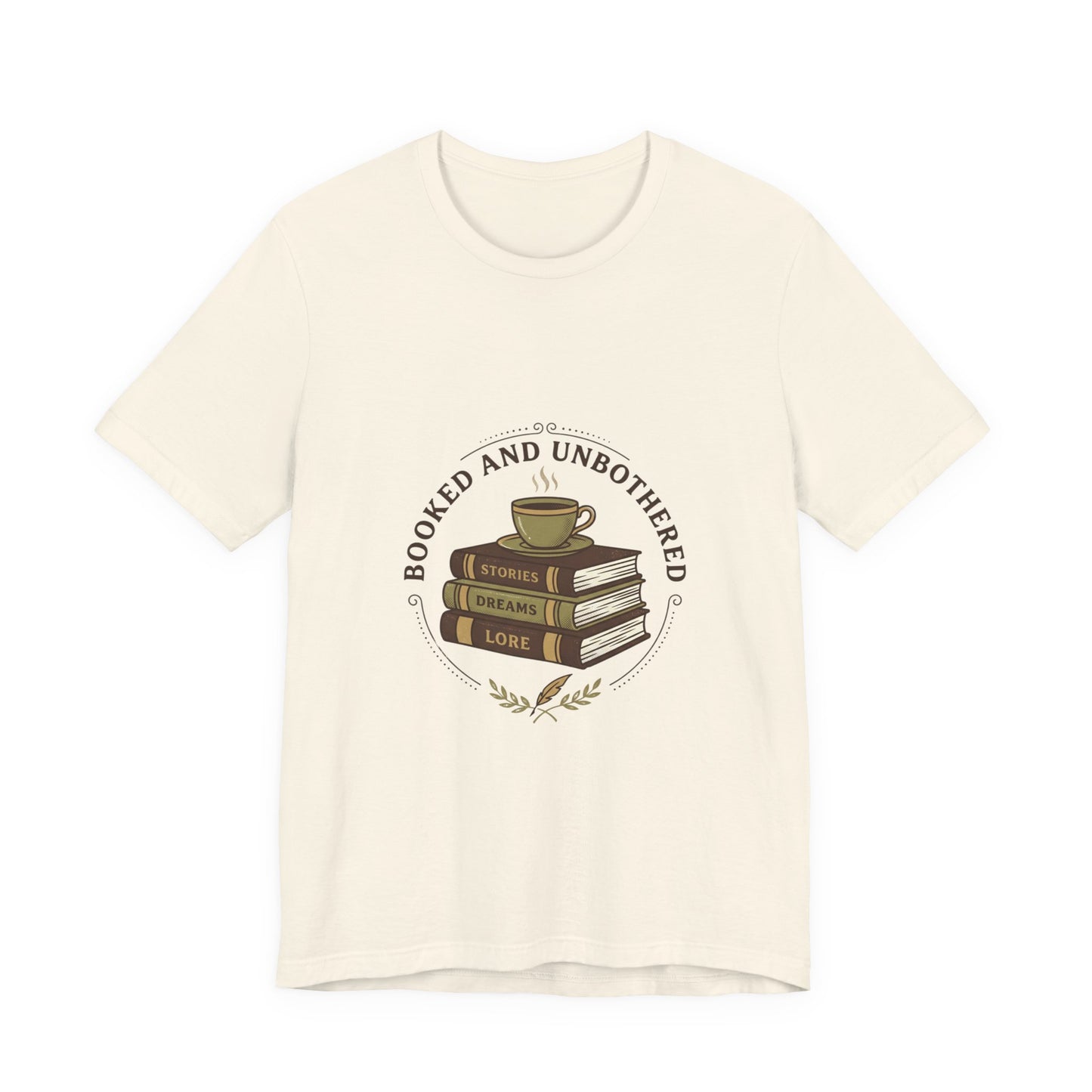 Booked and Unbothered T-Shirt | Book Lover shirt, cozy reader tee