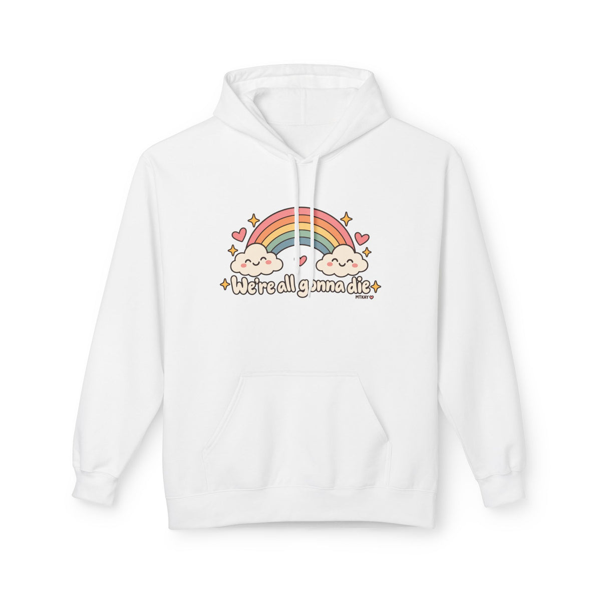 Rainbow Kawaii Hoodie — "It's a Good Day" Cute Cloud & Rainbow Sweatshirt