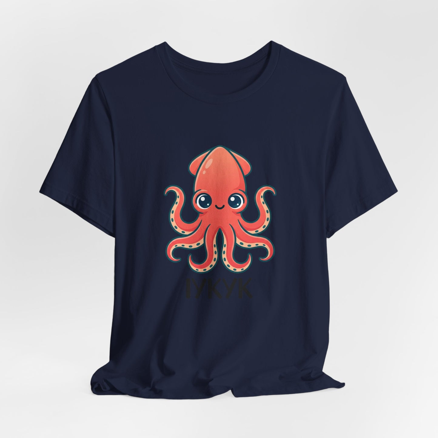 Cute Squid Illustration Tee | book lover shirt, cozy reader tee