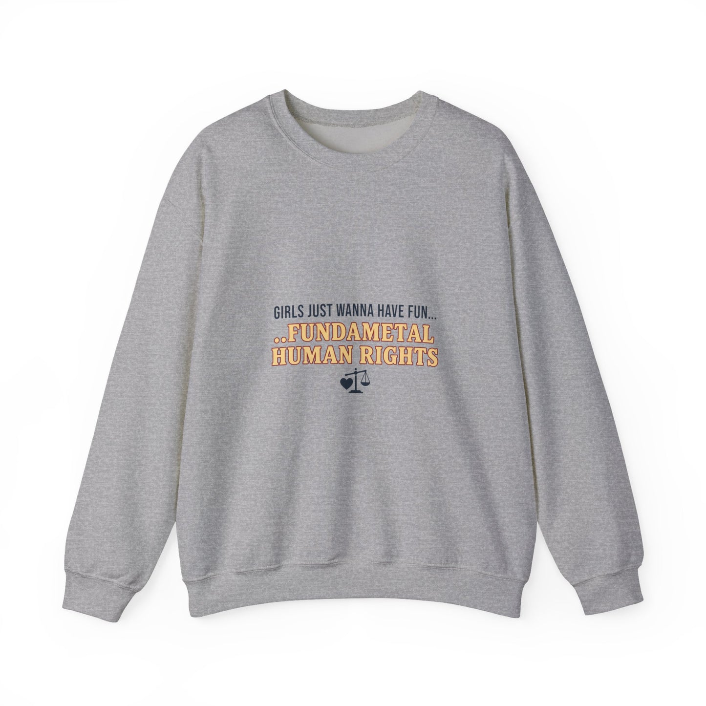 Fundamental Human Rights Sweatshirt | International Women's Day IWD typography