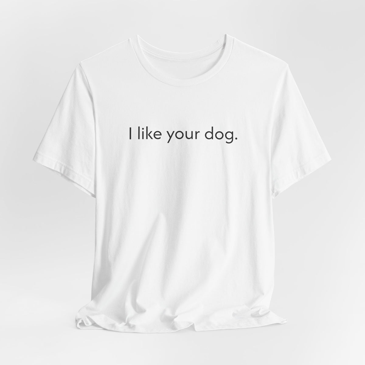 I Like Your Dog Tee — Minimalist Dog Lover T-Shirt
