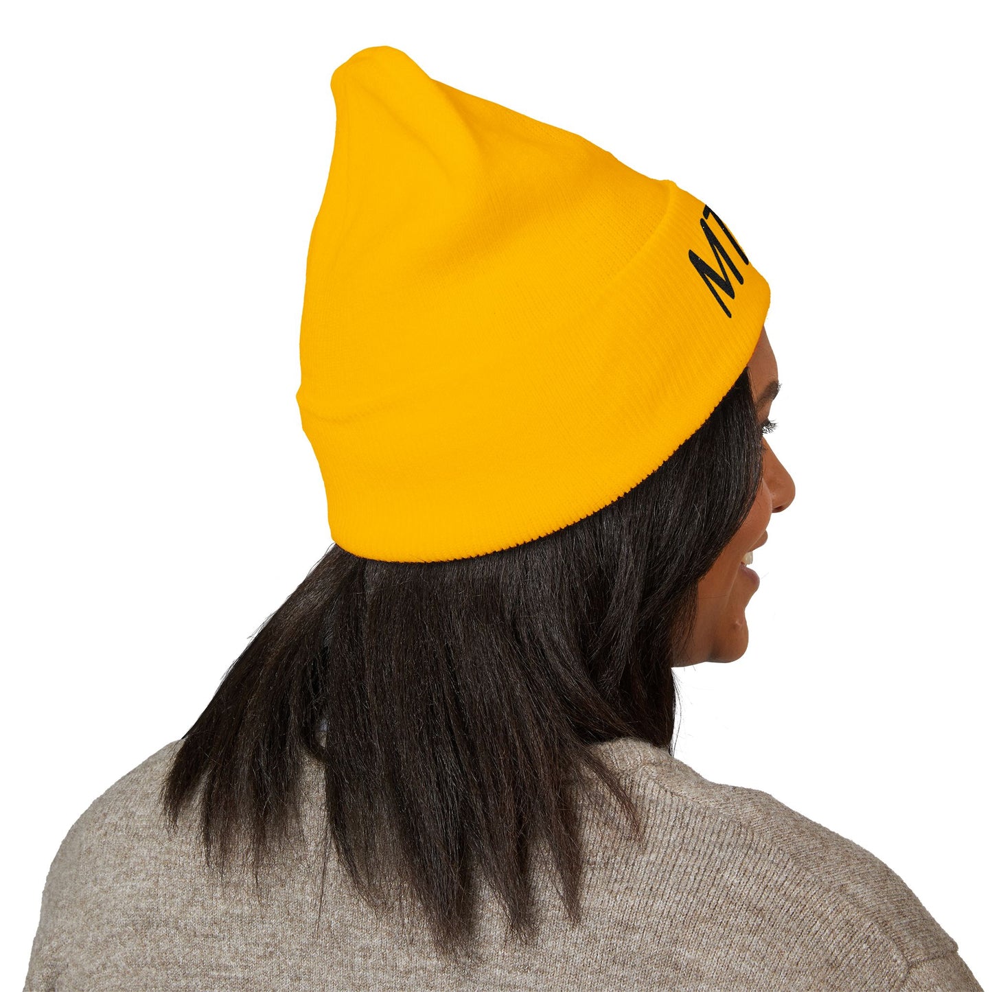 MTKAY Embroidered Cuffed Beanie — Classic Knit Winter Hat
