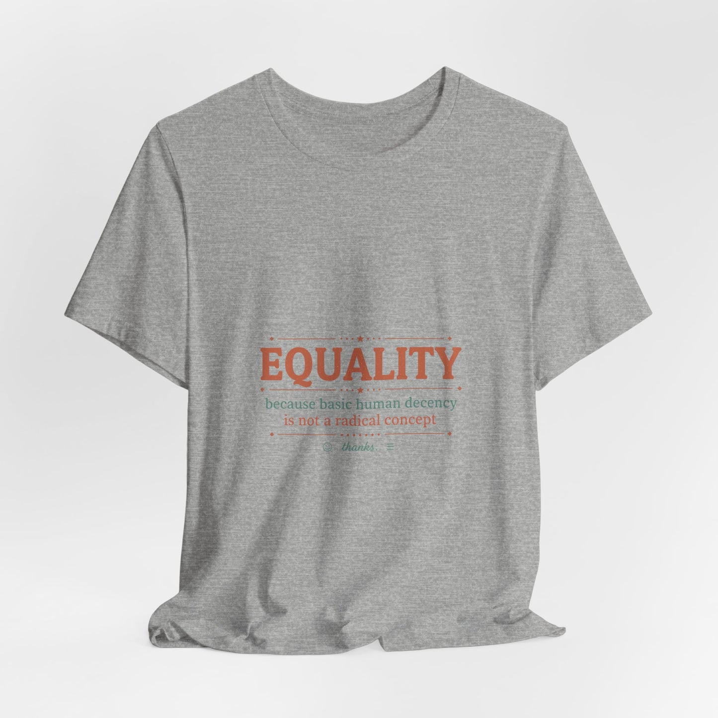 Equality Typography Tee | International Women's Day, IWD empowerment shirt