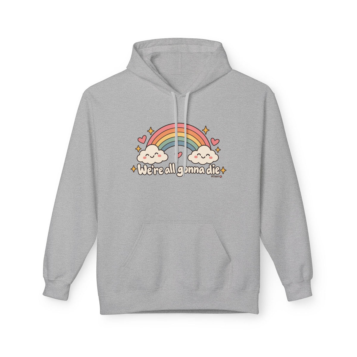 Rainbow Kawaii Hoodie — "It's a Good Day" Cute Cloud & Rainbow Sweatshirt