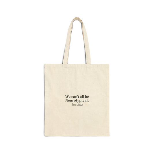 Neurodiversity Pride Tote, Autism Acceptance Canvas Tote | Autistic Pride, Neurodivergent Advocacy