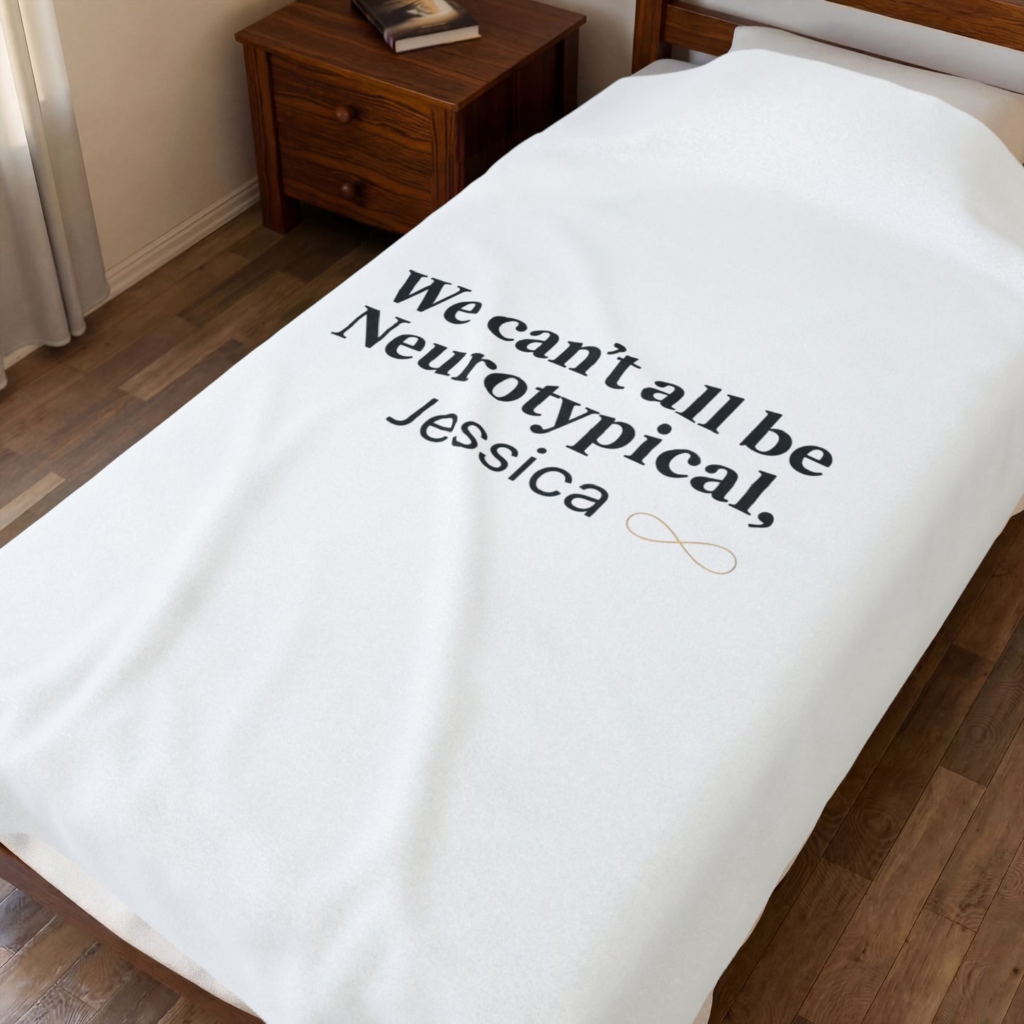 We Can't All Be Neurotypical Velveteen Blanket | Autism Acceptance, Neurodiversity Pride
