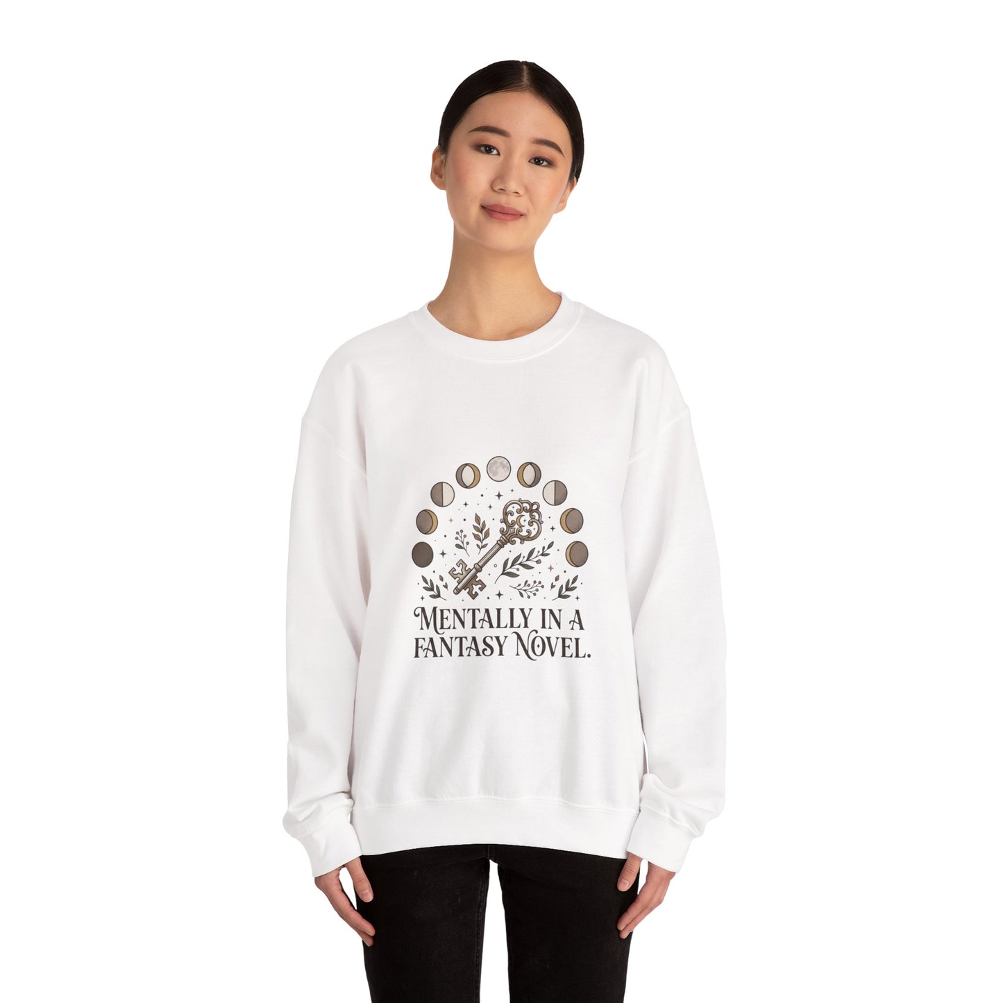 Mentally in a Fantasy Novel Sweatshirt | Book Lover, Dark Academia