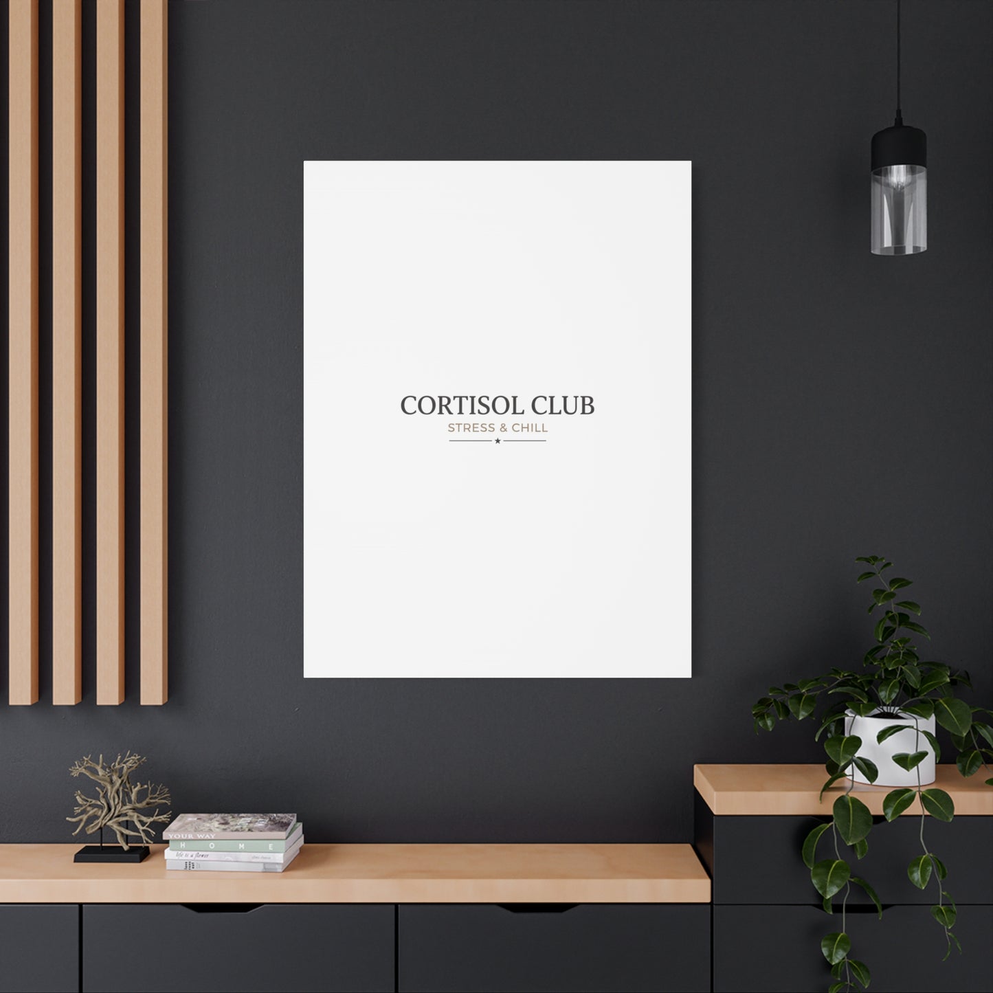 Cortisol Club Stress & Chill Canvas | stress meme, burnout humor