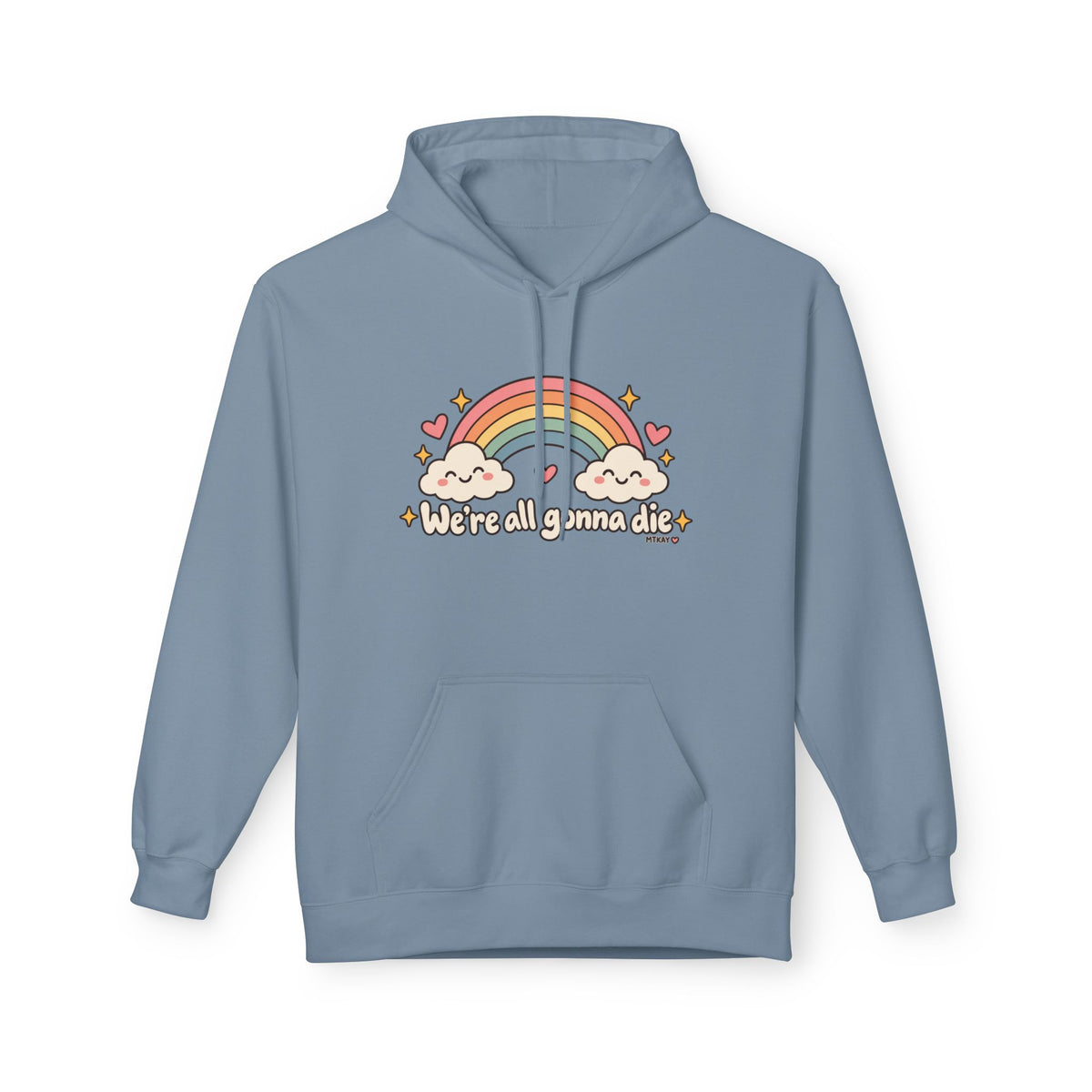 Rainbow Kawaii Hoodie — "It's a Good Day" Cute Cloud & Rainbow Sweatshirt