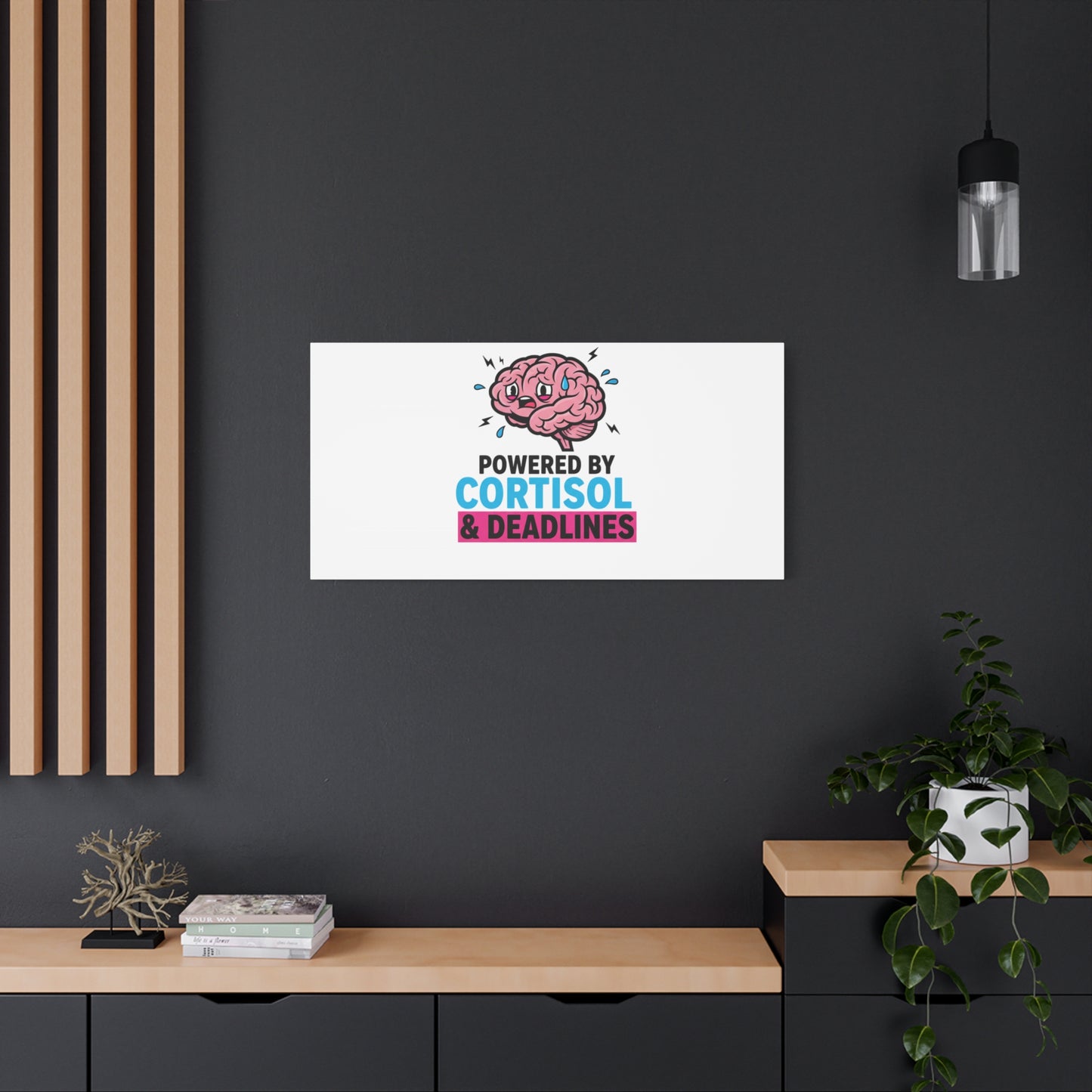 Powered by Cortisol & Deadlines Canvas | stress meme, burnout humor