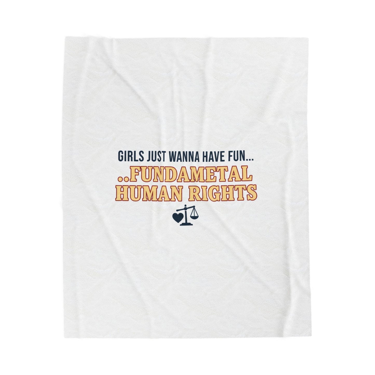 Fundamental Human Rights Blanket | IWD feminist slogan, empowerment typography