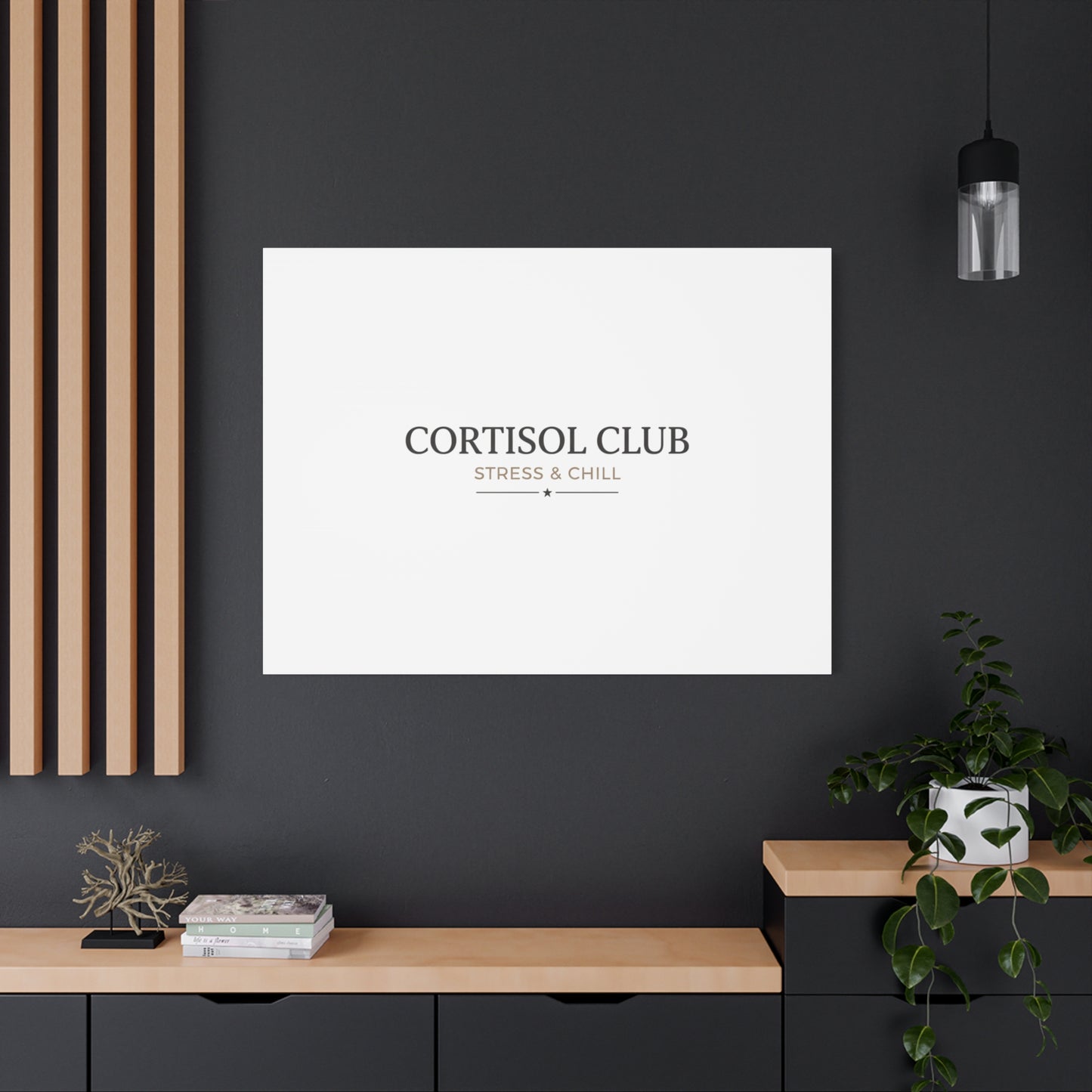 Cortisol Club Stress & Chill Canvas | stress meme, burnout humor