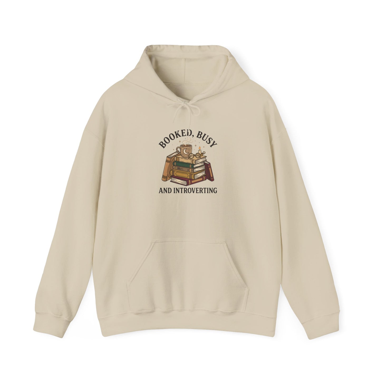 Booked Busy Book Lover Hoodie | Dark Academia Reading Sweatshirt