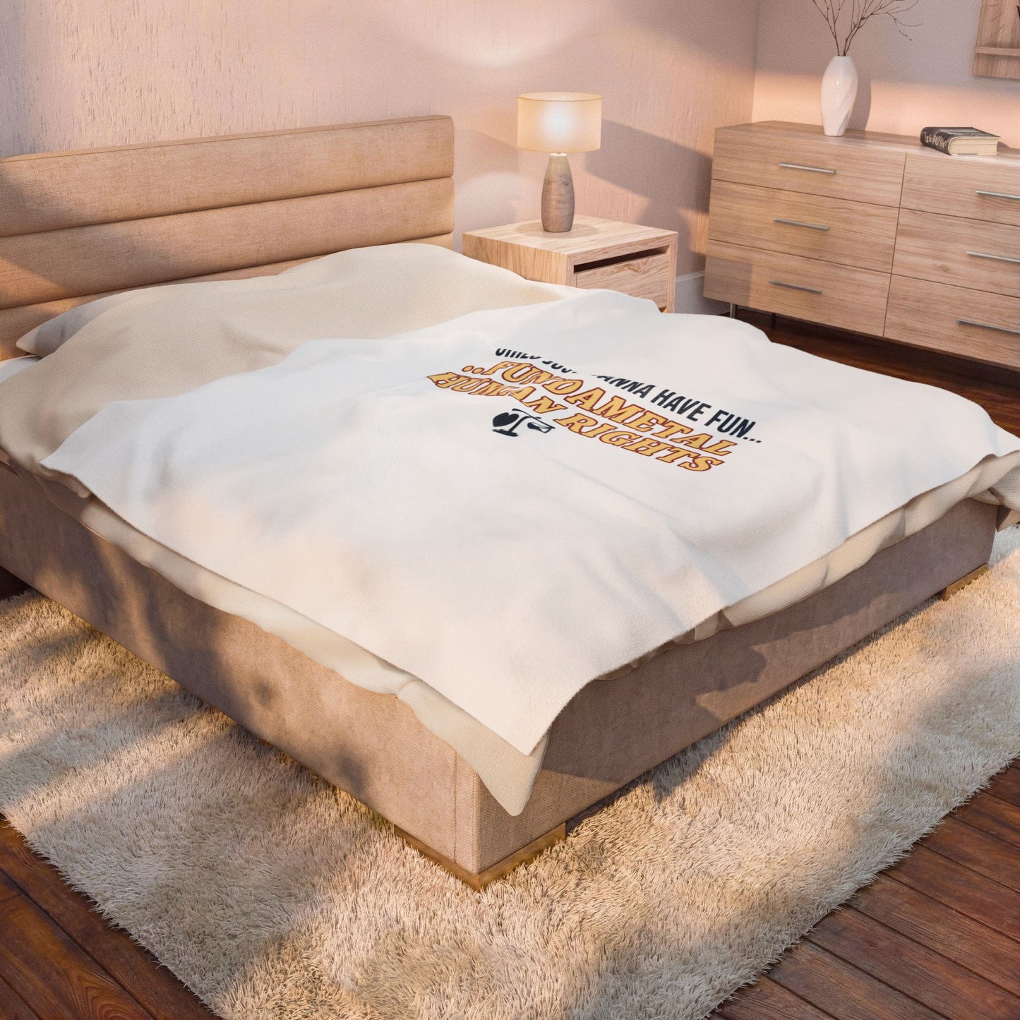 Fundamental Human Rights Blanket | IWD feminist slogan, empowerment typography