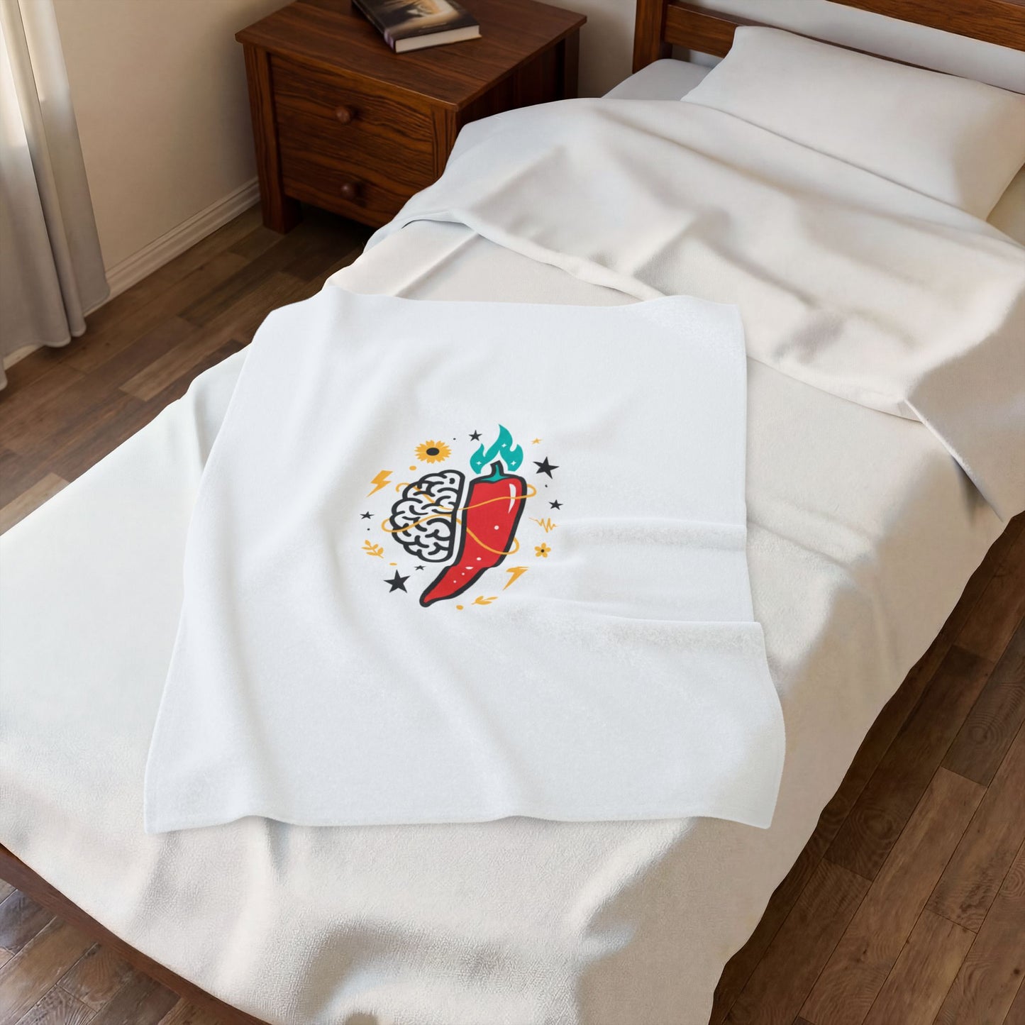 Neurodivergent Pride Chili Brain Blanket | autism acceptance, stim positive