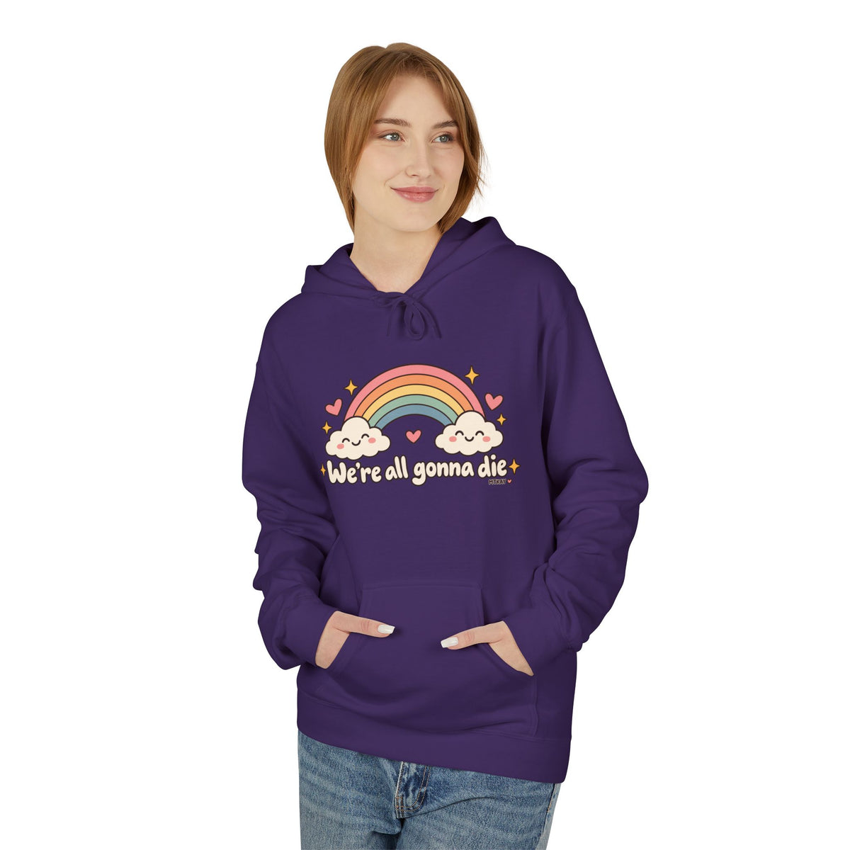 Rainbow Kawaii Hoodie — "It's a Good Day" Cute Cloud & Rainbow Sweatshirt