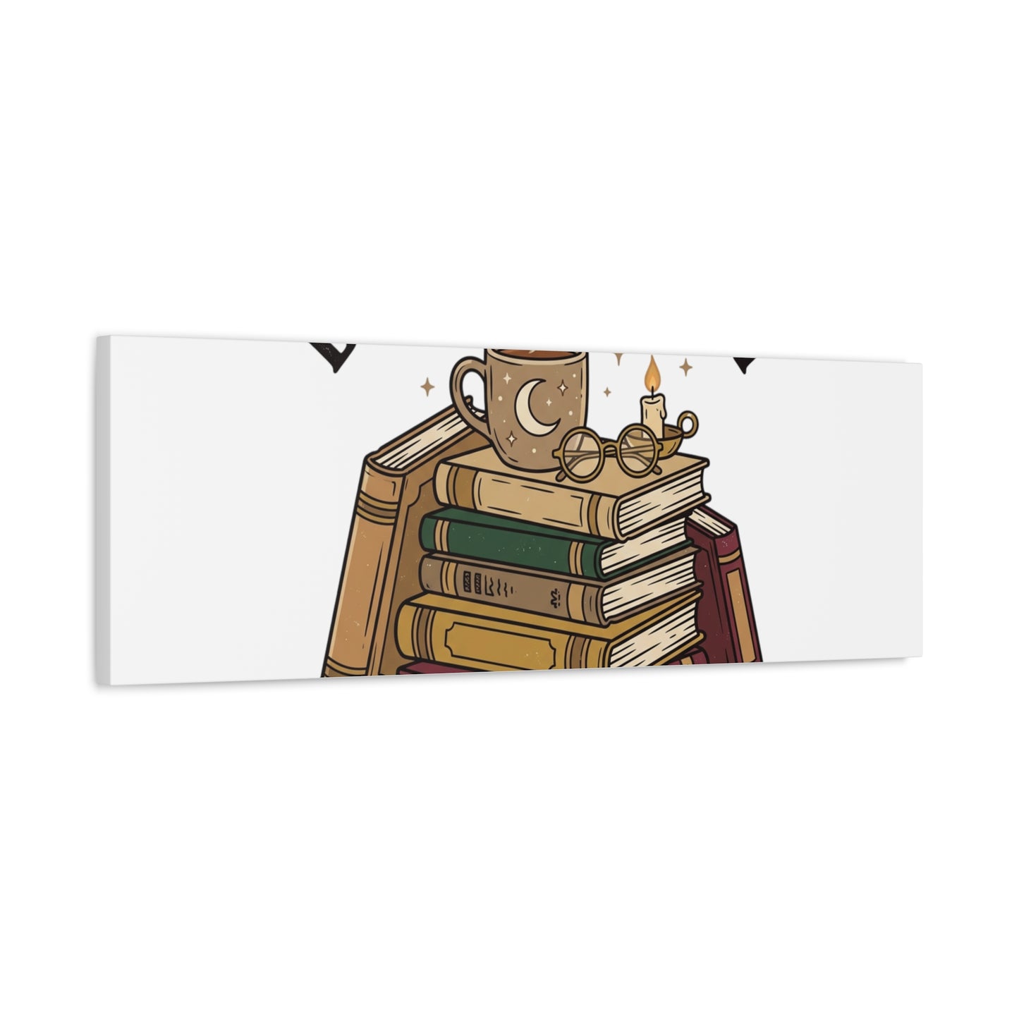 Booked, Busy and Introverting Canvas | Book Lover, Cozy Reader Decor
