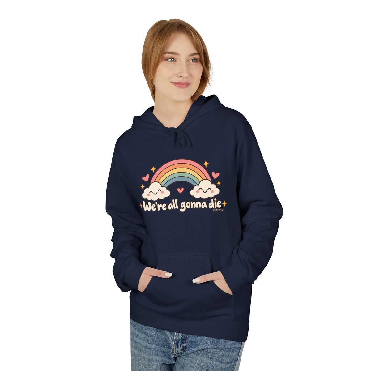 Rainbow Kawaii Hoodie — "It's a Good Day" Cute Cloud & Rainbow Sweatshirt